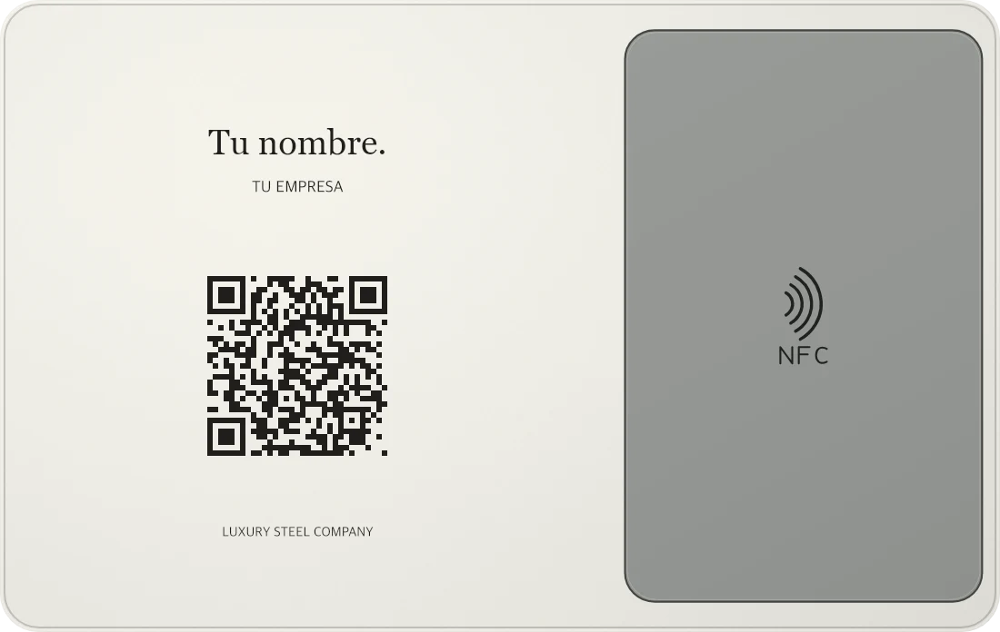 Reverso de Simulación de Blanco mate, acero inoxidable