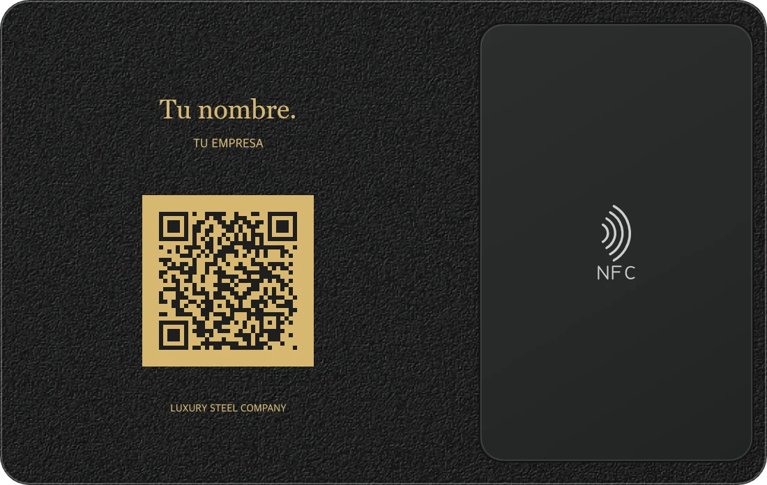 Reverso de Simulación de Negro frosted · Dorado, latón