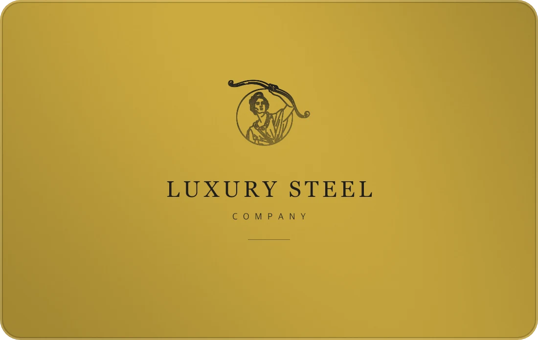 tarjeta dorada Luxury Steel