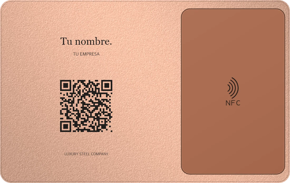 Reverso de Simulación de Oro rosa frosted, acero inoxidable