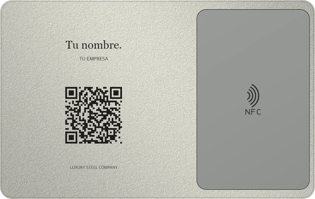 Reverso de Simulación de Plateado frosted, acero inoxidable