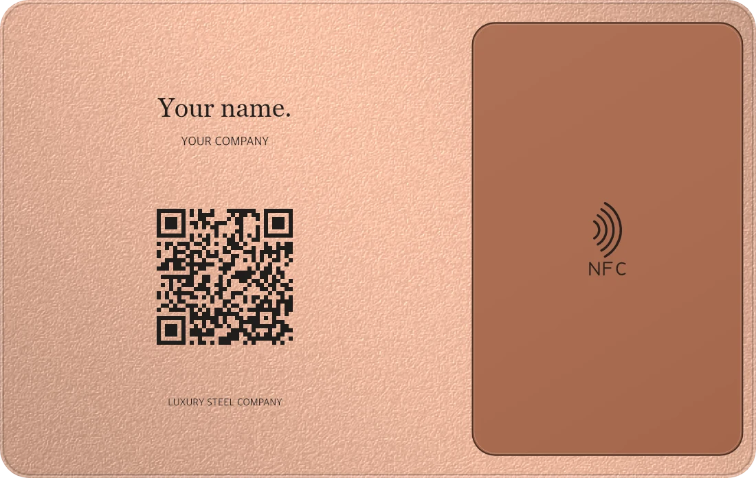 Back of Frosted rose gold, stainless steel